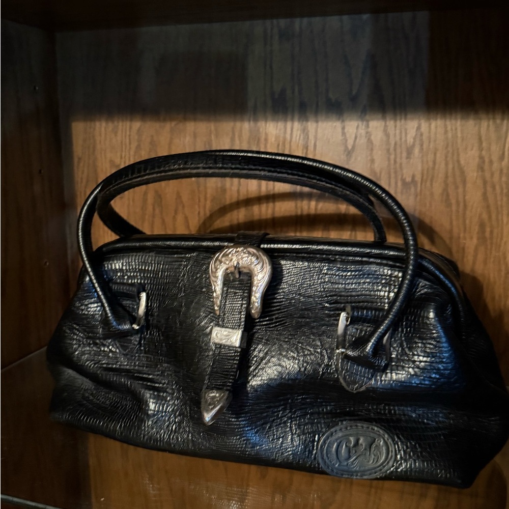 Sibyl’s Collection by Circle Y Black Leather Doctors Bag